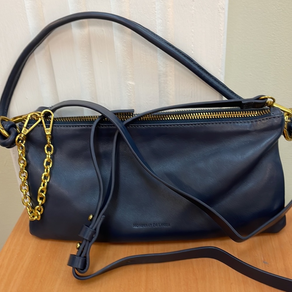 New Monserat De Lucca Leather Convertible Purse Clutch Crossbody Bag!!🔥🔥🔥
